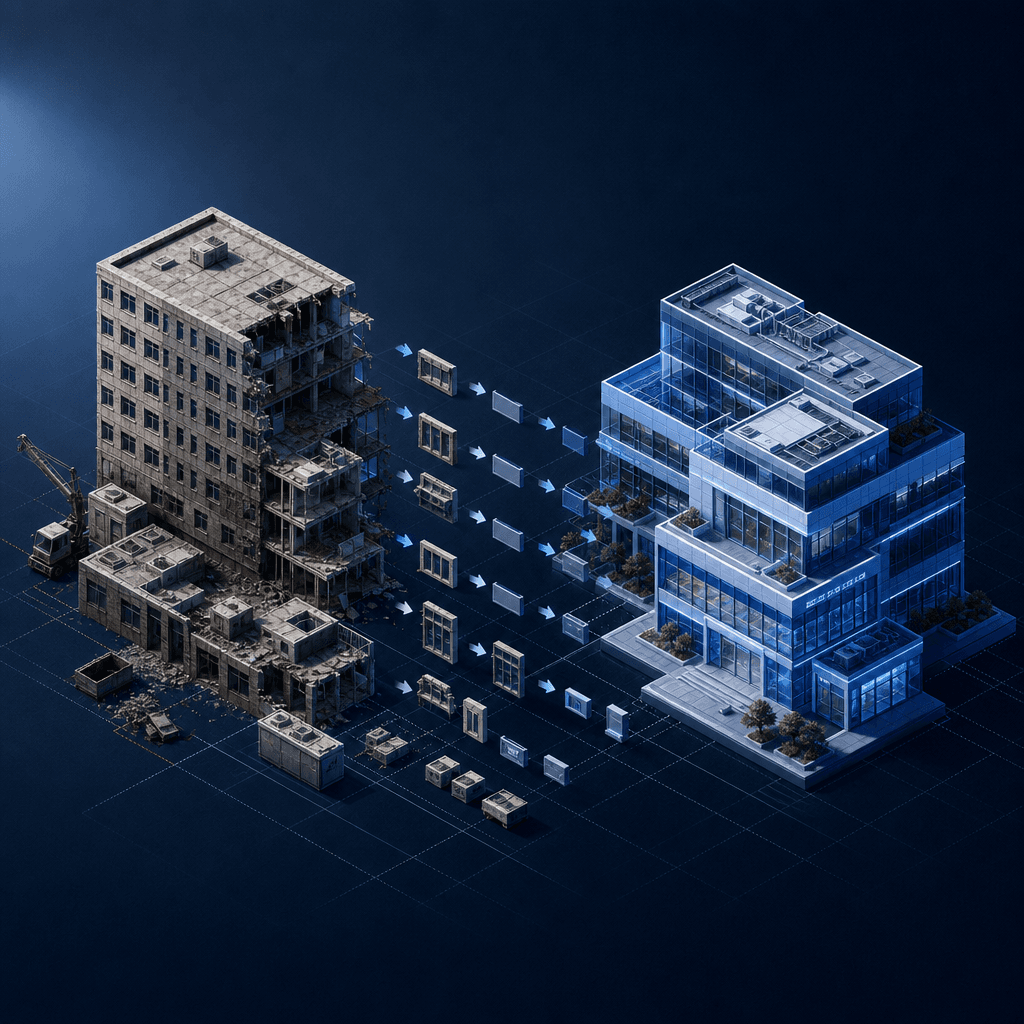 Enterprise Software Client — One-million-line .NET monolith analysed, prioritised, and modernised module-by-module without disrupting operations.